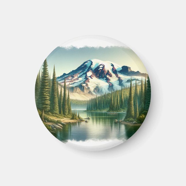 Mount Rainier National Park Magnet (Front)