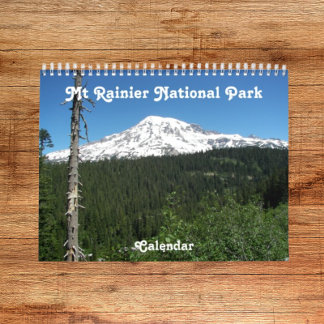 Mount Rainier National Park Photographic Calendar