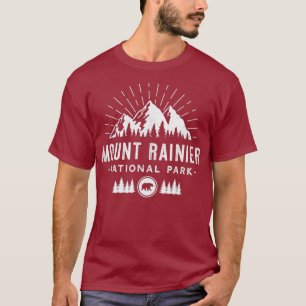 Mount Rainier National Park - Retro hiking gift T-Shirt