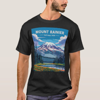 Mount Rainier National Park retro T-Shirt