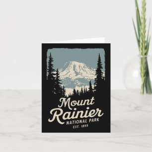 Mount Rainier National Park Souvenir Nature Outdoo Card