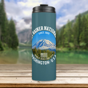 Mount Rainier National Park Travel Thermal Tumbler