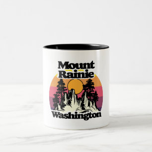 Mount Rainier National Park Two-Tone Coffee Mug