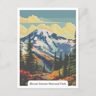 Mount Rainier National Park, Washington USA Postcard