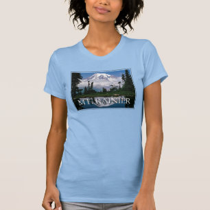 Mount Rainier Reflection in a Mountain Pond T-Shirt