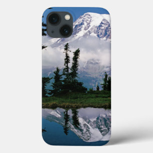 Mount Rainier relected in a mountain tarn iPhone 13 Case