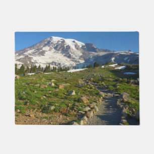 Mount Rainier Skyline Trail View Doormat