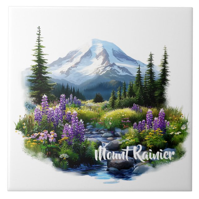 Mount Rainier  Tile (Front)