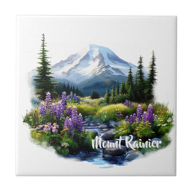 Mount Rainier  Tile (Front)