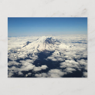 Mount Rainier, Washington, Aerial View, Postcard