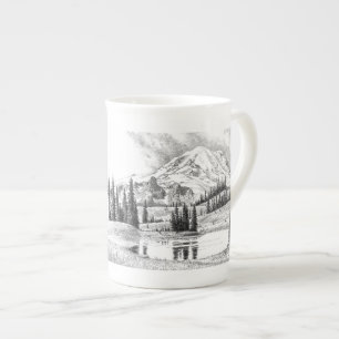 Mount Rainier, Washington Bone China Mug