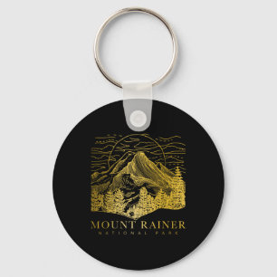 Mount Rainier Washington Mountain Mt Climbing Summ Keychain