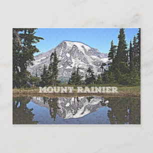 Mount Rainier - Washington State Postcard