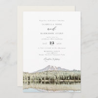 MOUNT RAINIER Watercolor Mountain Wedding