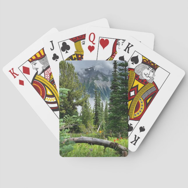 Mount Rainier Wildflowers Playing Cards (Back)