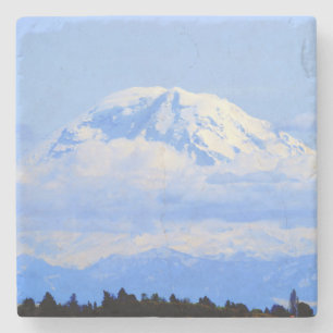 Mount Ranier Stone Coaster