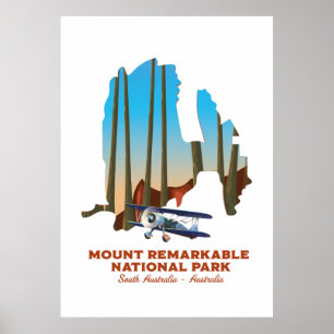 Mount Remarkable South Australia travel poster
