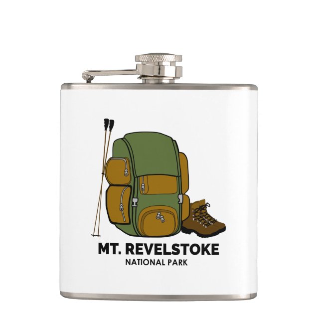 Mount Revelstoke National Park Backpack Hip Flask (Front)