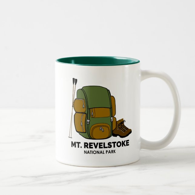 Mount Revelstoke National Park Backpack Two-Tone Coffee Mug (Right)