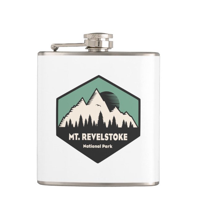 Mount Revelstoke National Park Hip Flask (Front)