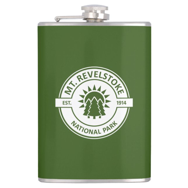 Mount Revelstoke National Park Hip Flask (Front)