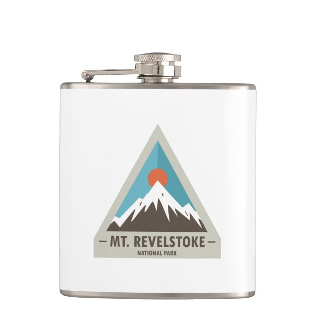 Mount Revelstoke National Park Hip Flask (Front)