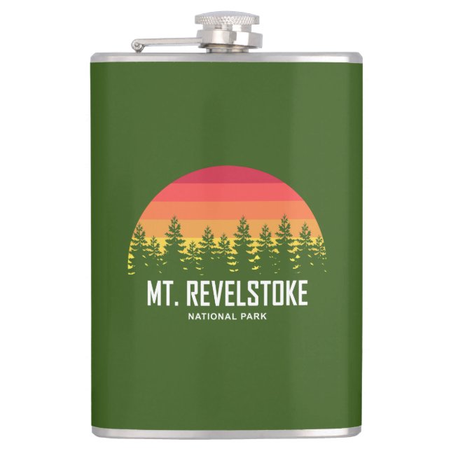 Mount Revelstoke National Park Hip Flask (Front)