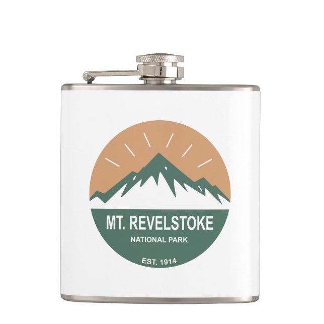 Mount Revelstoke National Park Hip Flask (Front)