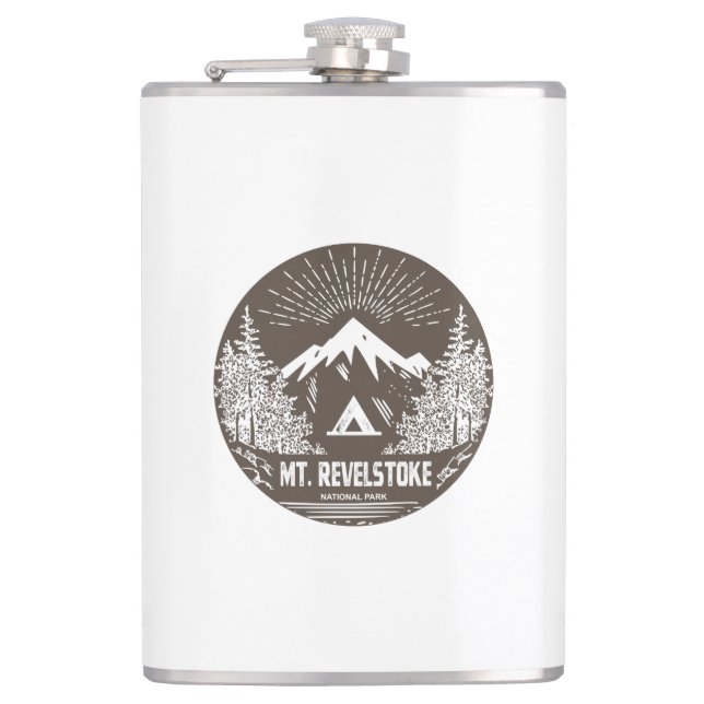 Mount Revelstoke National Park Hip Flask (Front)