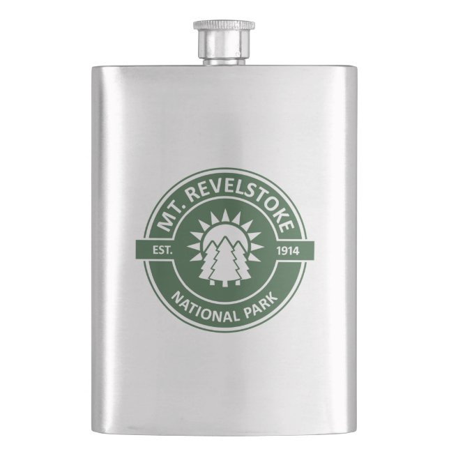Mount Revelstoke National Park Hip Flask (Front)