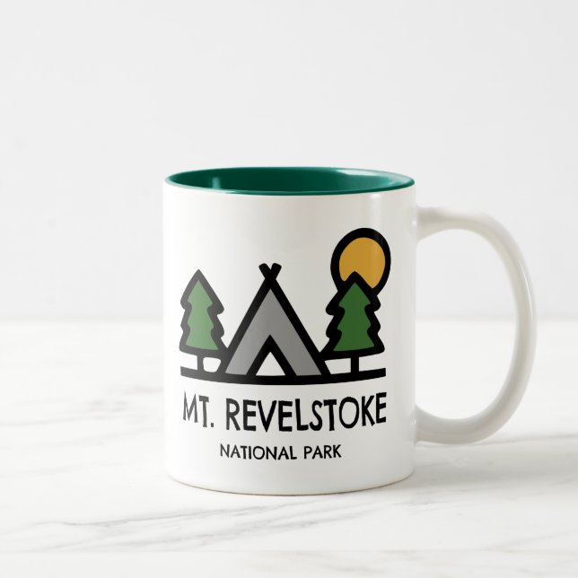 Mount Revelstoke National Park Two-Tone Coffee Mug (Right)