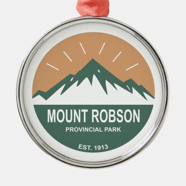Mount Robson Provincial Park Metal Ornament (Front)