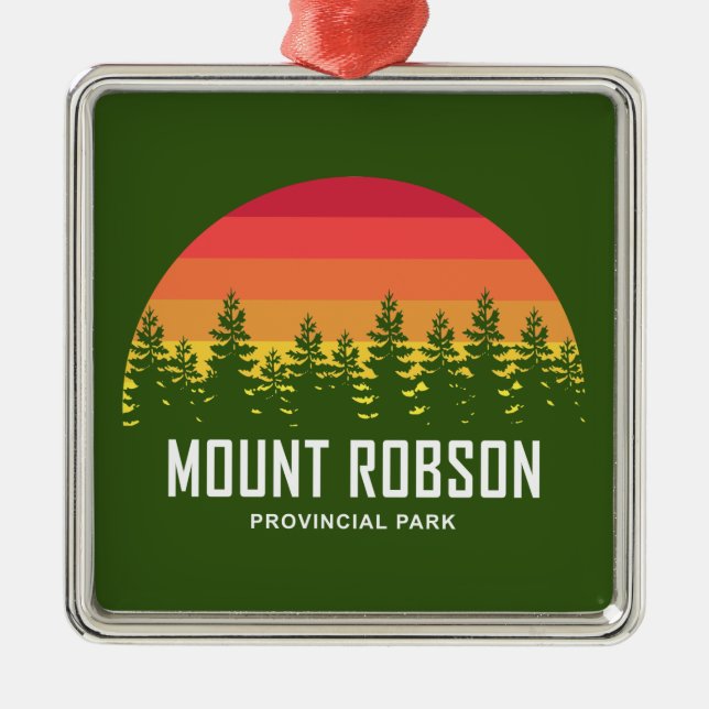 Mount Robson Provincial Park Metal Ornament (Front)