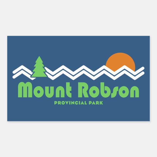 Mount Robson Provincial Park Retro Sticker (Front)
