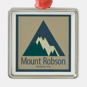 Mount Robson Provincial Park Rustic Metal Ornament