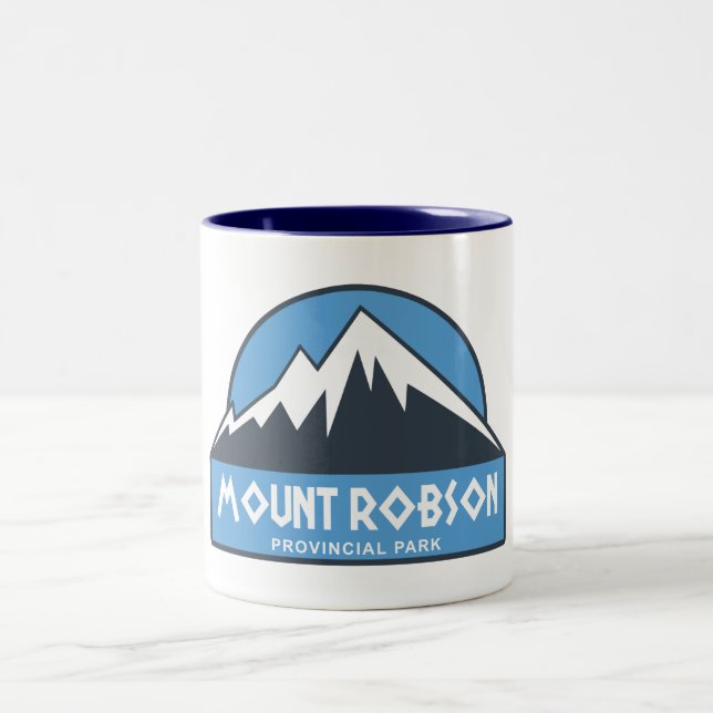 Mount Robson Provincial Park Two-Tone Coffee Mug (Center)
