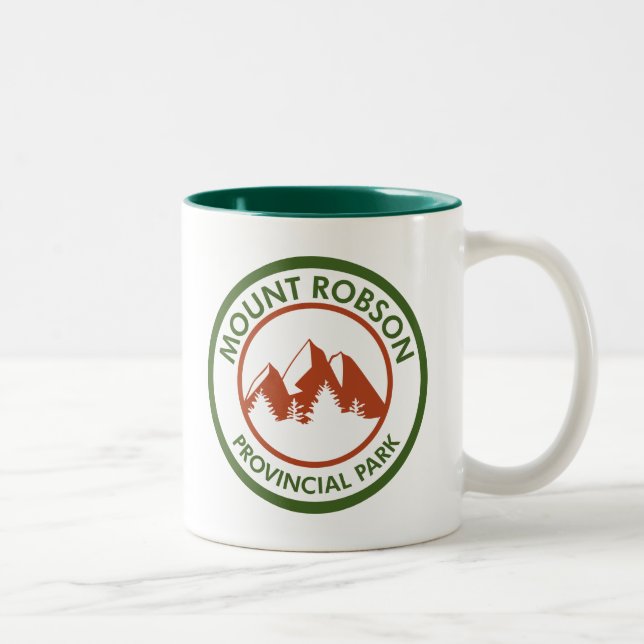 Mount Robson Provincial Park Two-Tone Coffee Mug (Right)