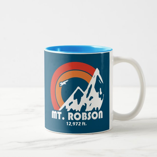 Mount Robson Sun Eagle Two-Tone Coffee Mug (Right)