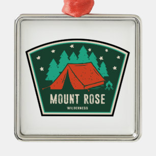 Mount Rose Wilderness Nevada Camping Metal Ornament