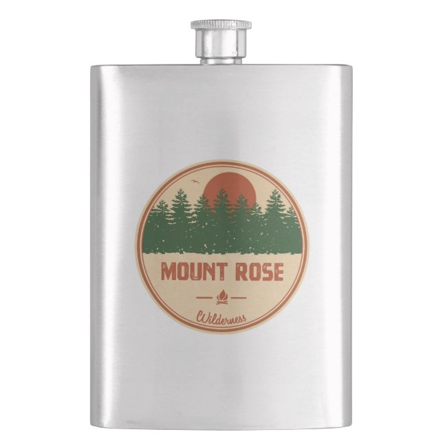 Mount Rose Wilderness Nevada Hip Flask (Front)