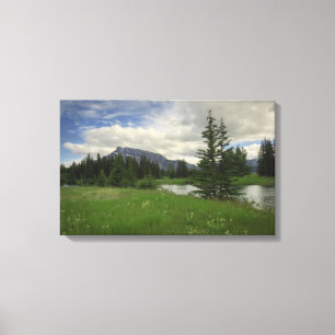 Mount Rundle from Cascade Ponds Canvas Print