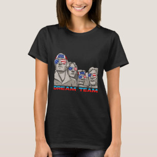 Mount Rushmore 4th Of July Funny Patriotic Preside T-Shirt