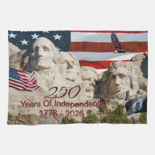 Mount Rushmore America 250 Kitchen Towel