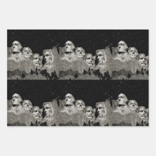 Mount Rushmore American Presidents,  Wrapping Paper Sheet