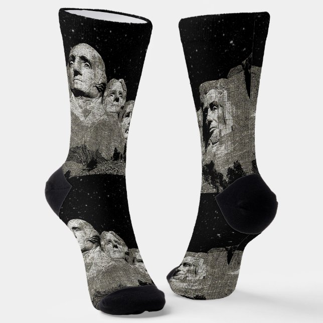 Mount Rushmore, Crew Socks (Angled)