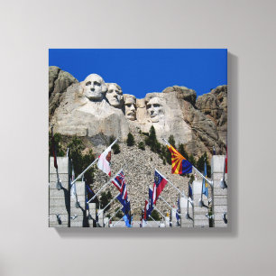 Mount Rushmore Customizable Photo Souvenir Canvas Print