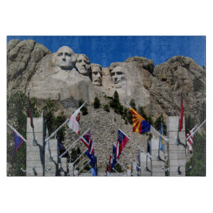 Mount Rushmore Customizable Photo Souvenir Cutting Board