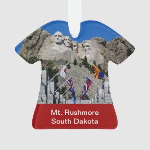Mount Rushmore Customizable Photo Souvenir Ornament