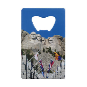 Mount Rushmore Customizable Photo Souvenir Wallet Bottle Opener
