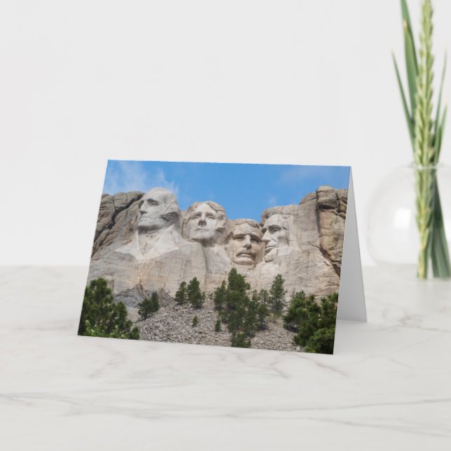 Mount Rushmore in Spring Card (Front)